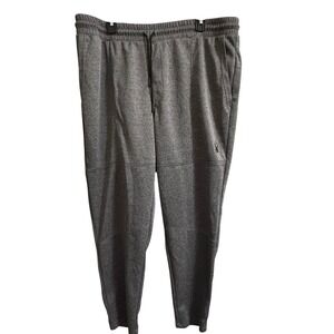 Spyder Active Mens XXL Gray Heather Joggers Tapered Sweatpants Drawstring